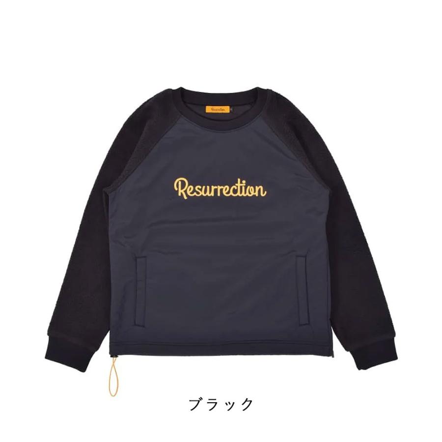 Resurrection レザレクション ウィンドブロックボアクルーネック