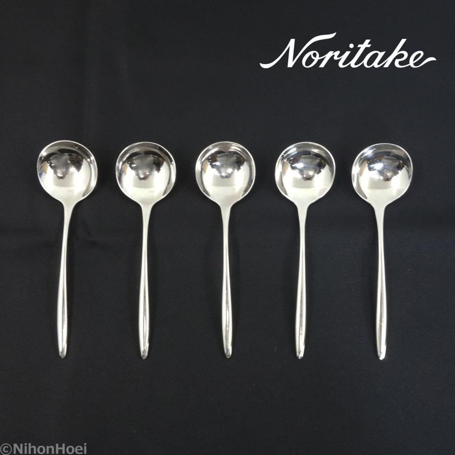 ノリタケ 送料無料 ◇ ブイヨンスプーン/150mm 5本セット ◇ 在庫114