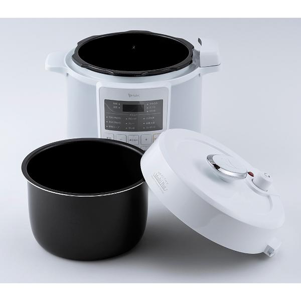 エムケー精工 電気圧力鍋 EA-240W 4L ヘルシーマルチポット エムケー