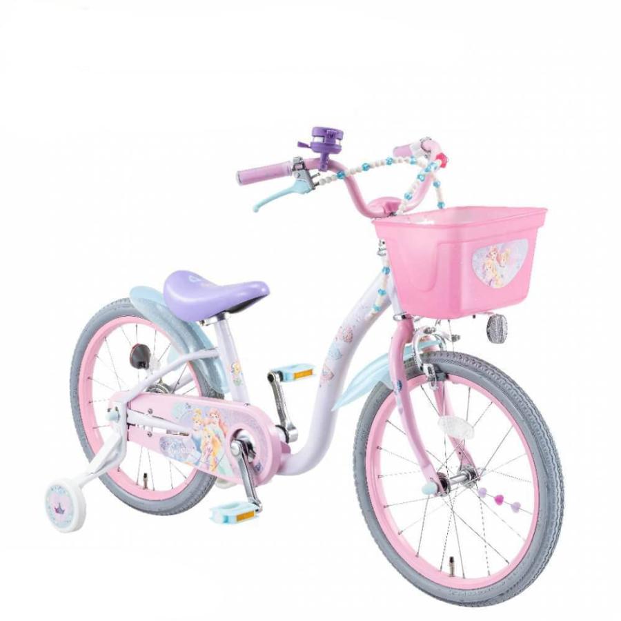 16インチ 身長95〜124cm 子供用自転車 ディズニープリンセス ゆめラブS