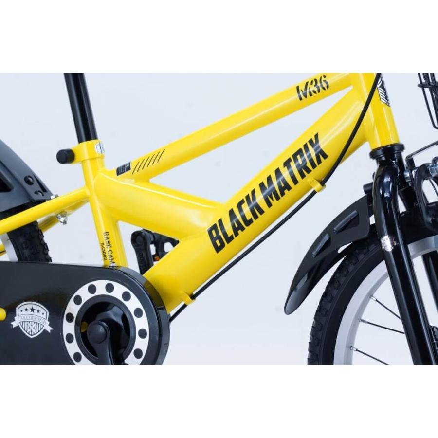 16インチ 身長102〜117cm 子供用自転車 ブラック マトリックス