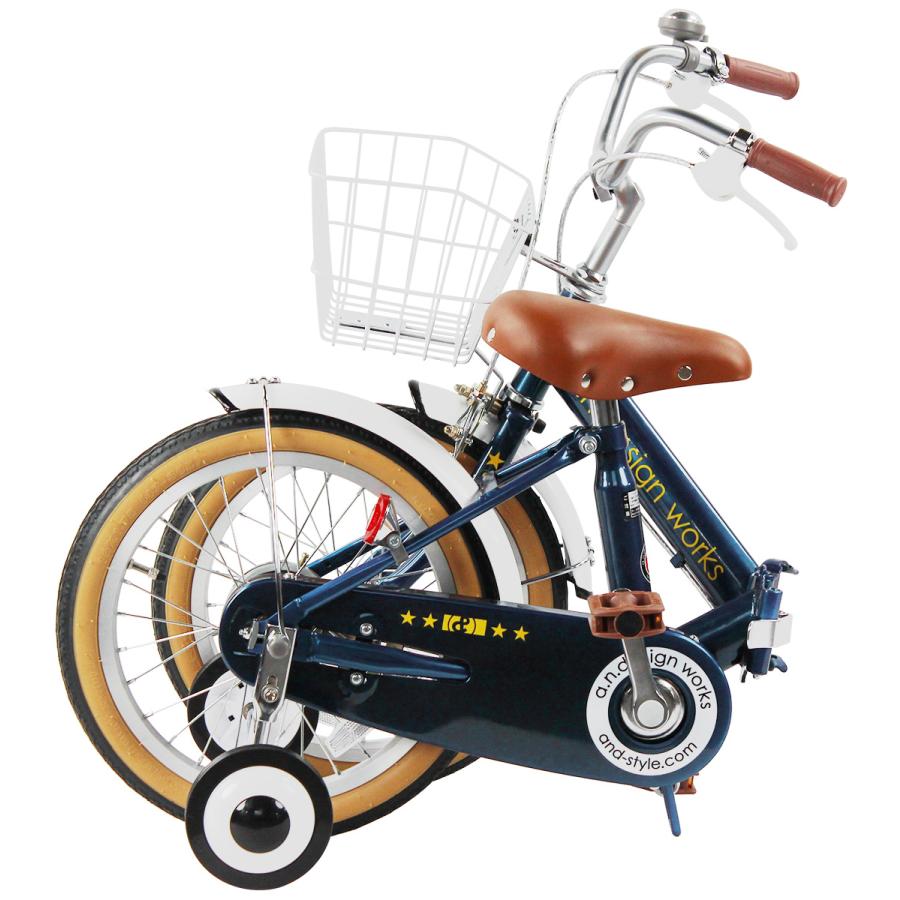 a.n.design-works 子供用 折りたたみ自転車 16インチ 本体 女の子