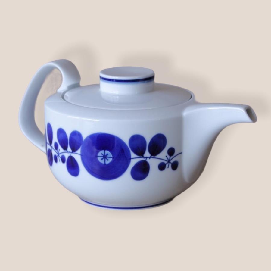 白山陶器 波佐見焼 急須 ブルーム ティーポット 大 ポット 花柄