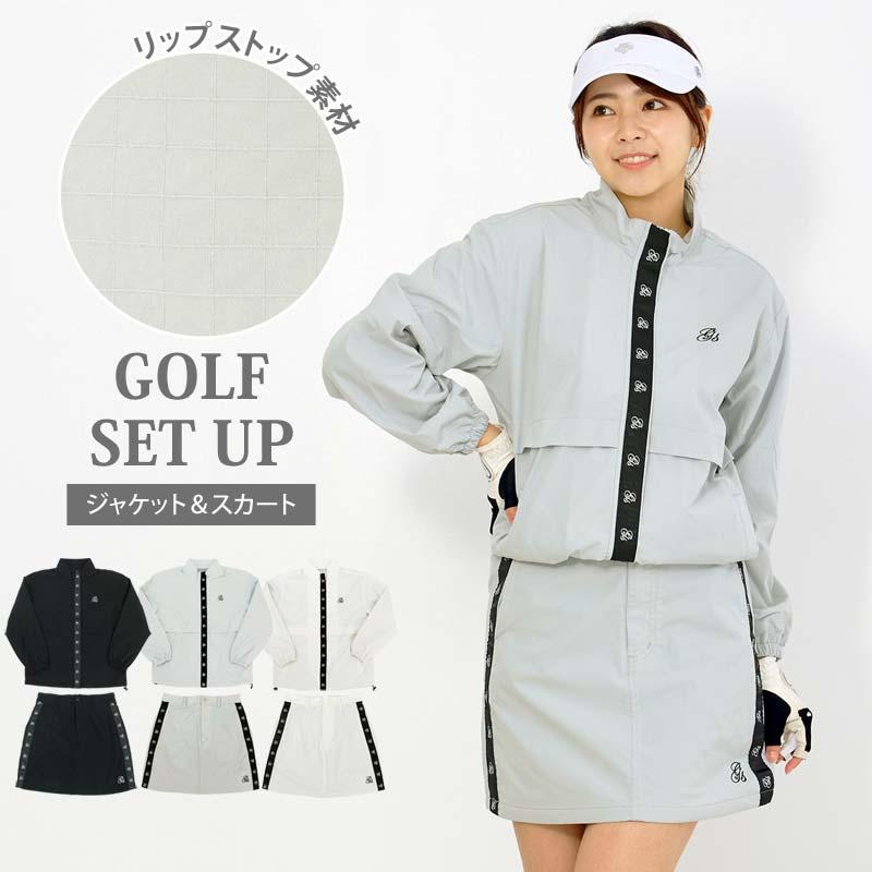 ゴルフウェア レディース 上下セットアップ gs GOLF ジップアップ