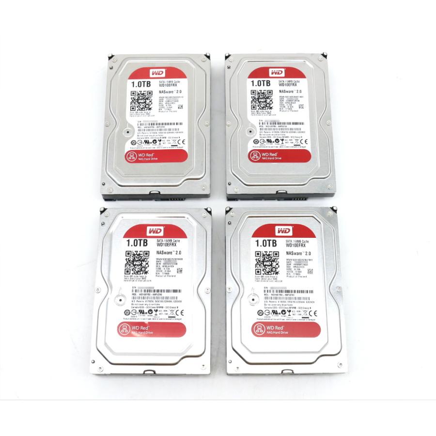 4本セット】Western Digital WD Red WD10EFRX 1TB 3.5インチ NAS用