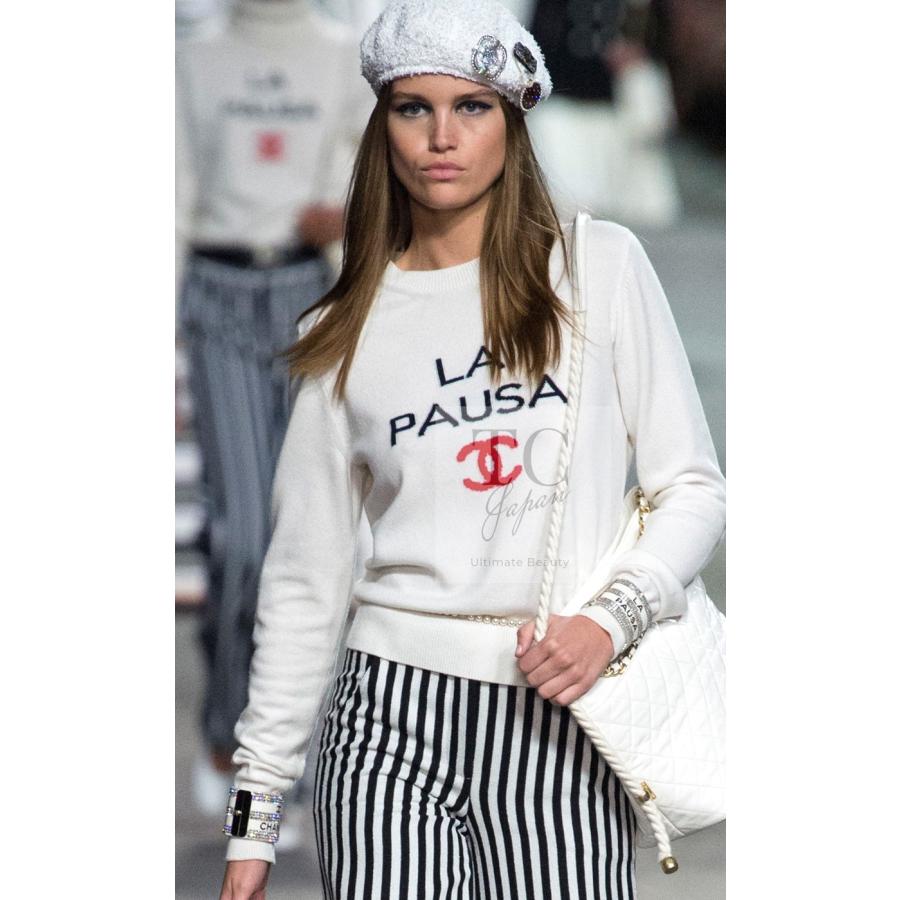 CHANEL（シャネル） セーター アイボリー ホワイト ラ パウザ CC ロゴ
