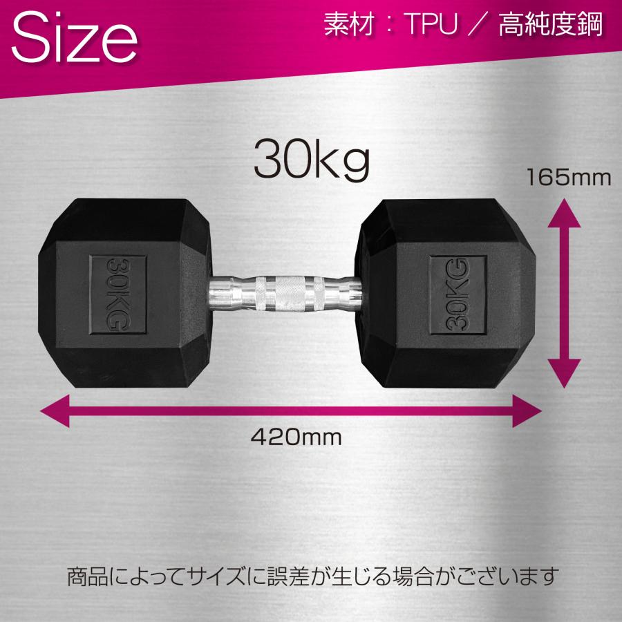 TOP FILM ダンベル 鉄アレイ 30kg ヘックスダンベル ヘキサゴン