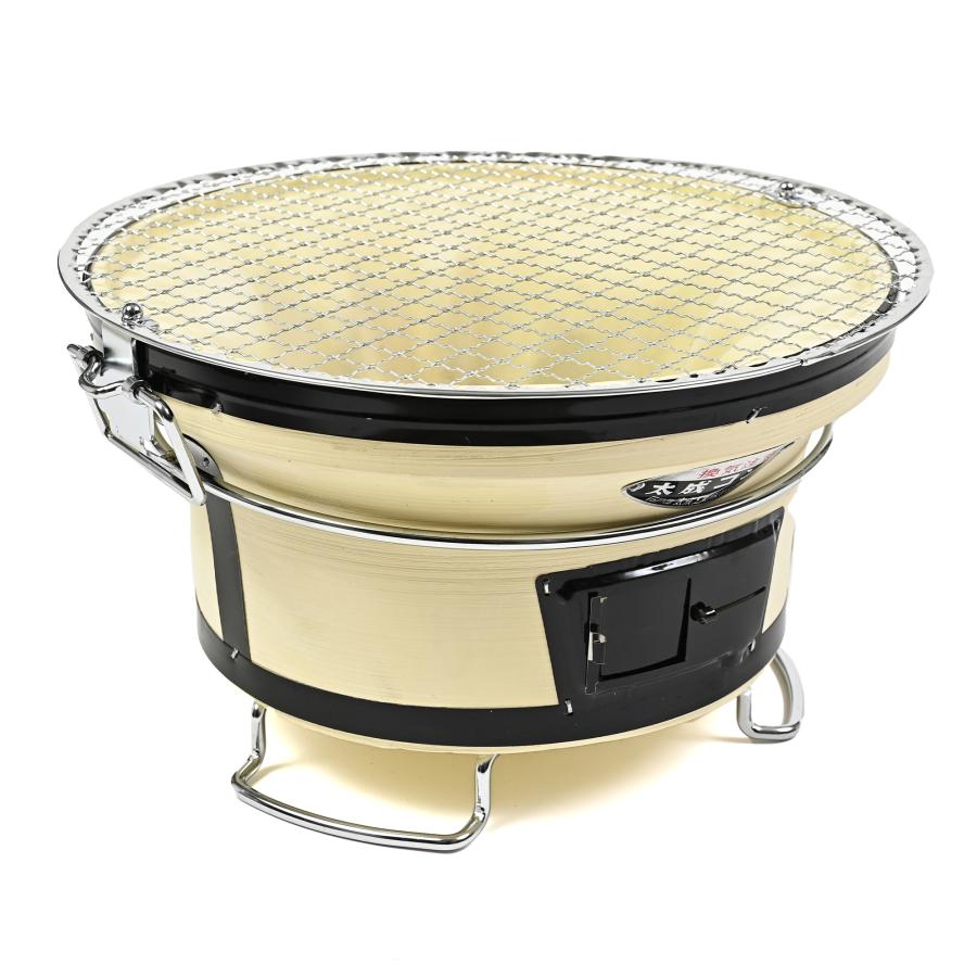 太成工業 珪藻土 七輪 バーベキューコンロ「能登」丸型 小【1~2人用