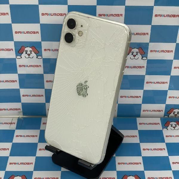 iPhone11 128GB Apple版SIMフリー バッテリー87% 背面割れ ジャンク品