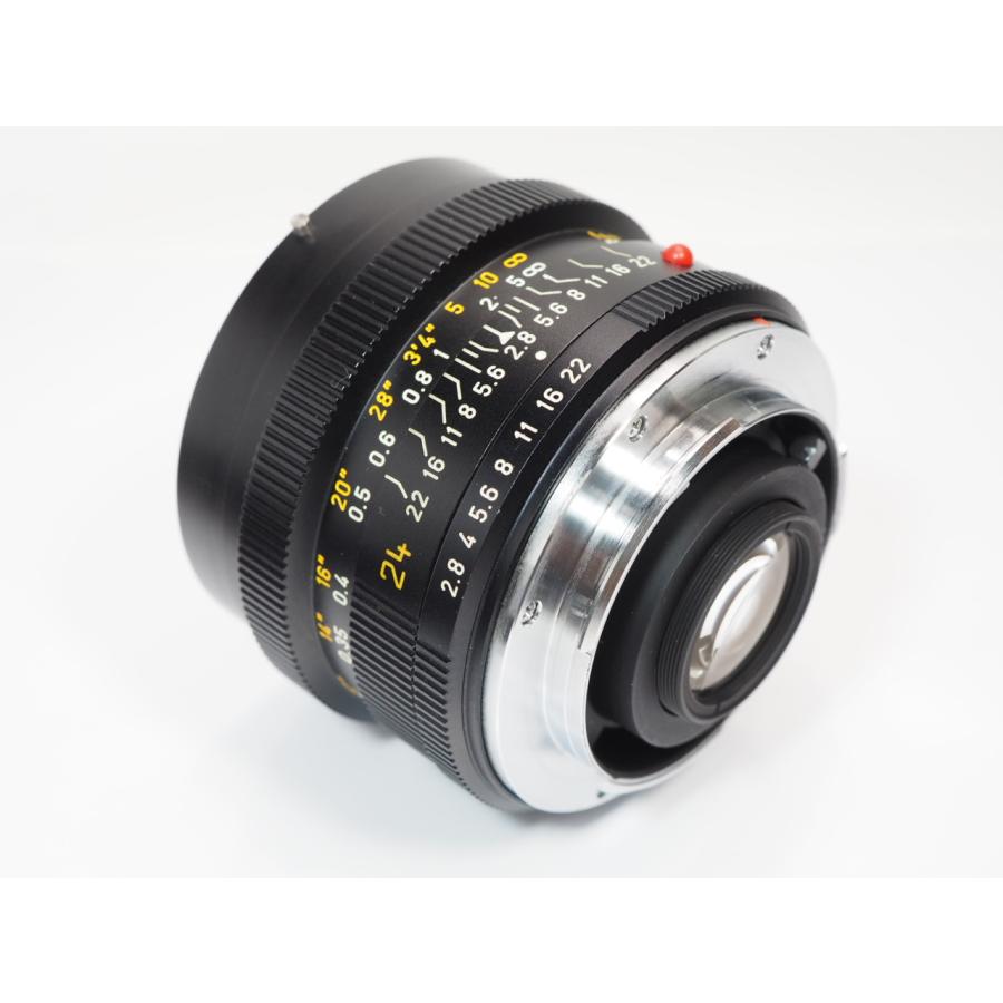 LEICA ELMARIT-R 24mmF2.8 3カム 12523純正フード ケース付 ライカ