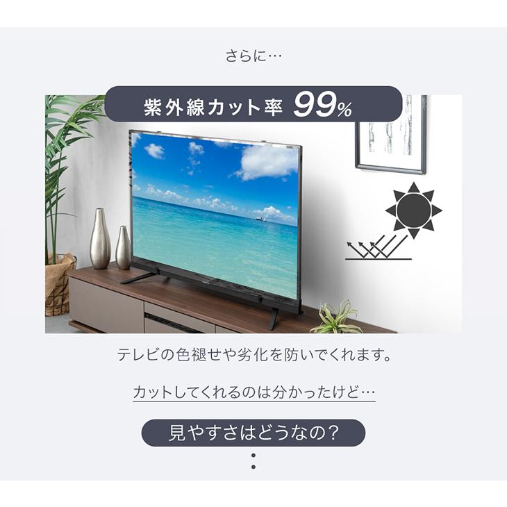 液晶テレビ保護パネル 55型 55インチ ブルーライトカット 3mm厚 液晶