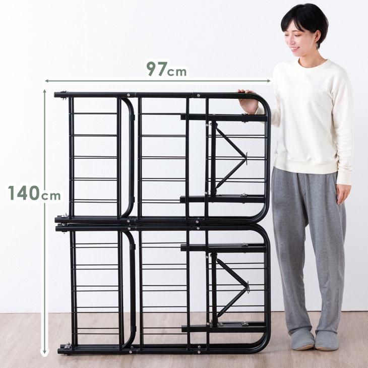 タンスのゲン 8日+5% ベッド ダブル 折りたたみベッド ダブルベッド