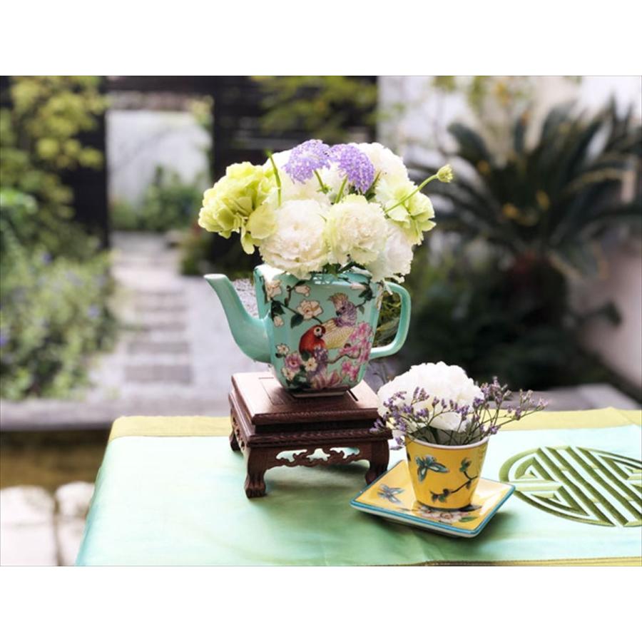 THE-SECRET-GARDEN シノワズリ 木製 高級花台 飾り台 ディスプレイ