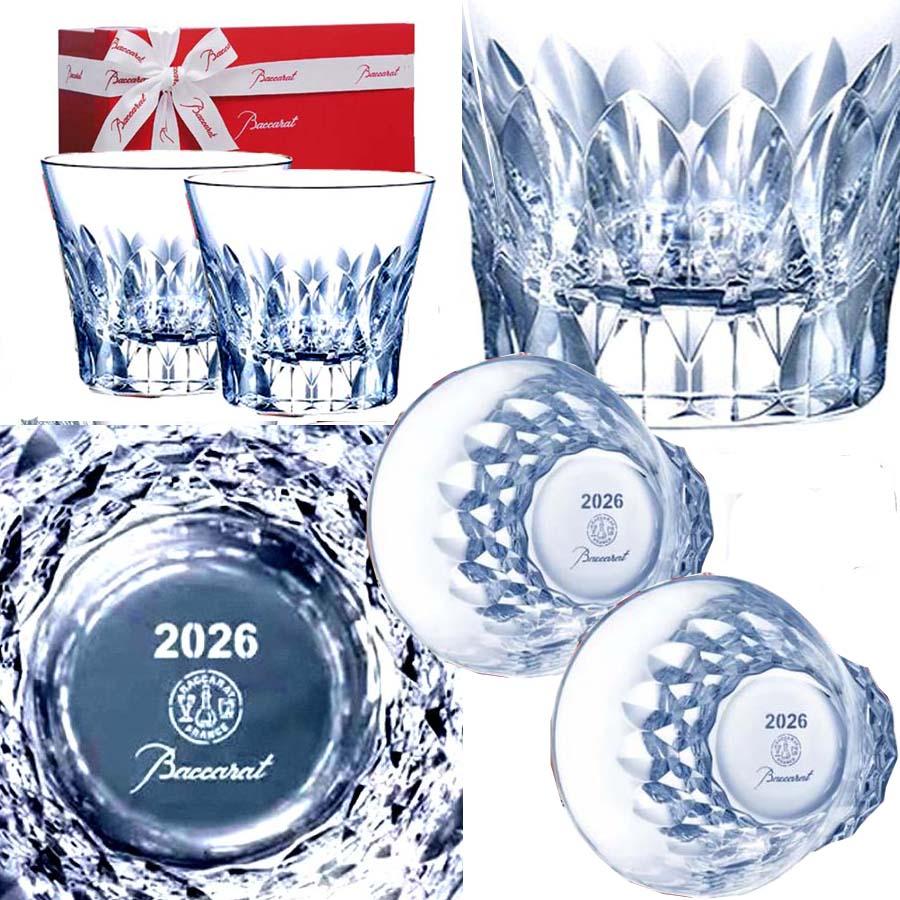Baccarat グラス 2026 ペア クリスタルガラス ダリア DAHLIA