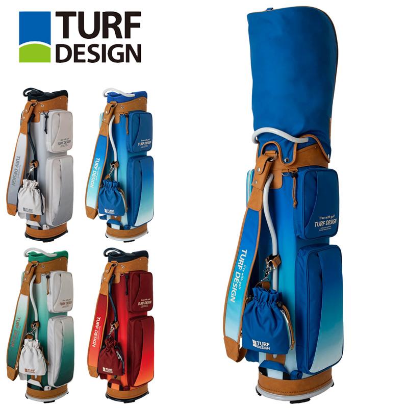 TURF DESIGN ターフデザイン 9.5型 キャディバッグ 巾着袋付き TDCB