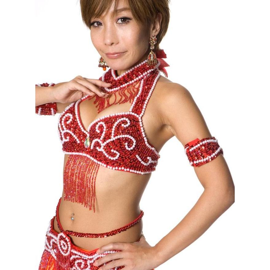 送料無料 ベリー 衣装 ブラ&ベルトセット群舞 ベリーダンス衣装