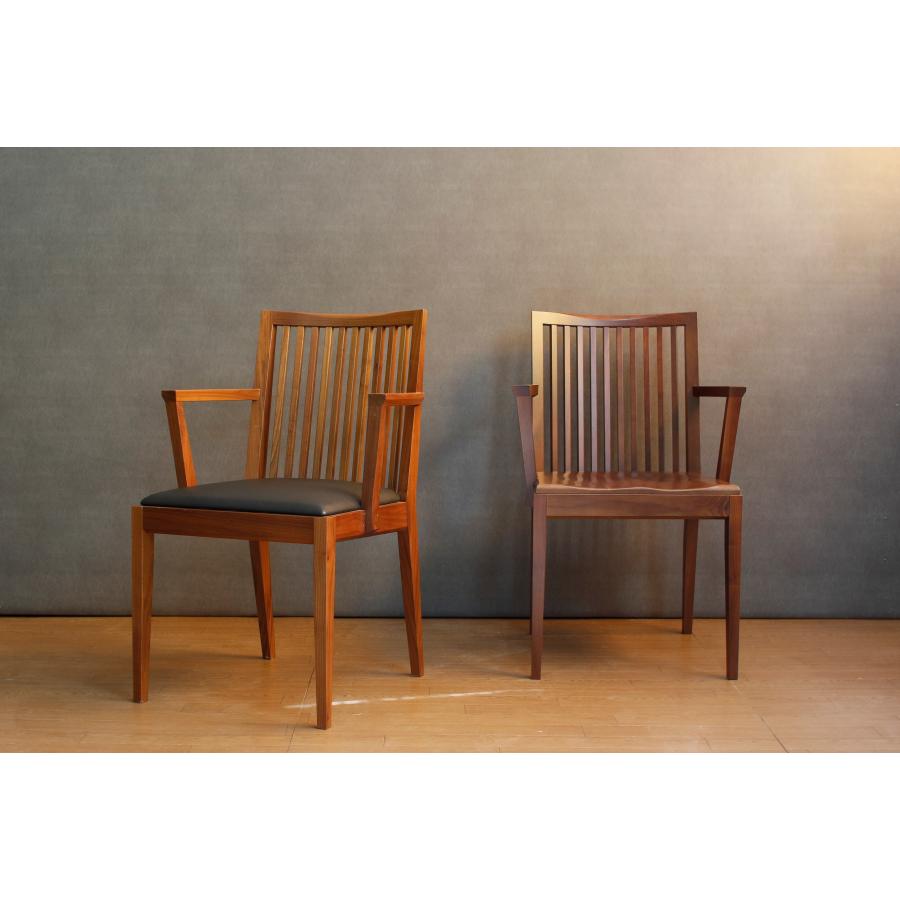 塚本木工所 TCW-2031 AC ダイニングチェア イス いす 椅子 木製 アーム