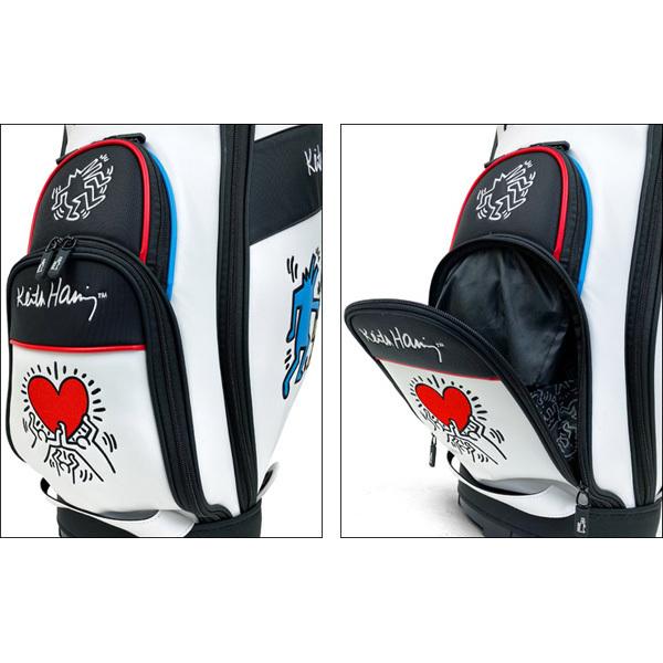Keith Haring（キース ヘリング） KHCB-09 WH カート キャディバッグ