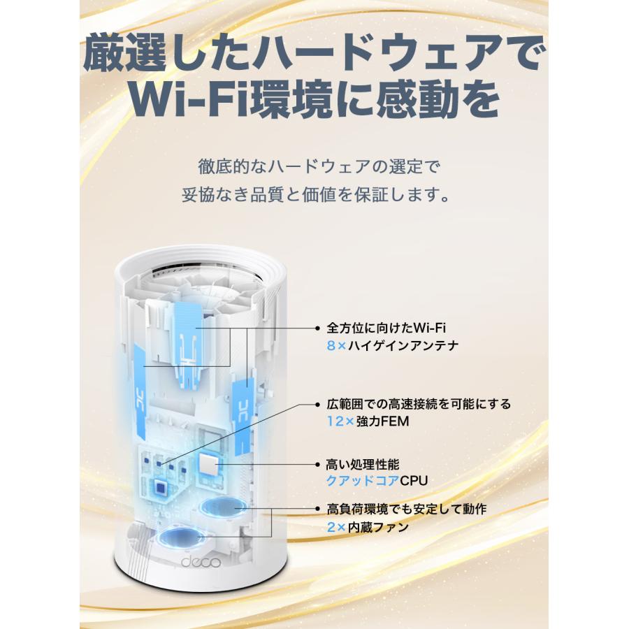 TP-Link WiFi7 AIメッシュ メッシュ WiFiルーターTP-Link BE22000 Deco