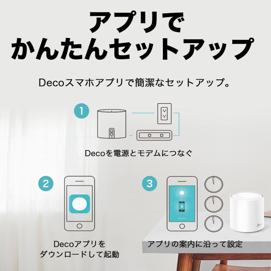 TP-Link 【8000円クーポン】Wi-Fi6 11ax対応メッシュWi-Fiシステム