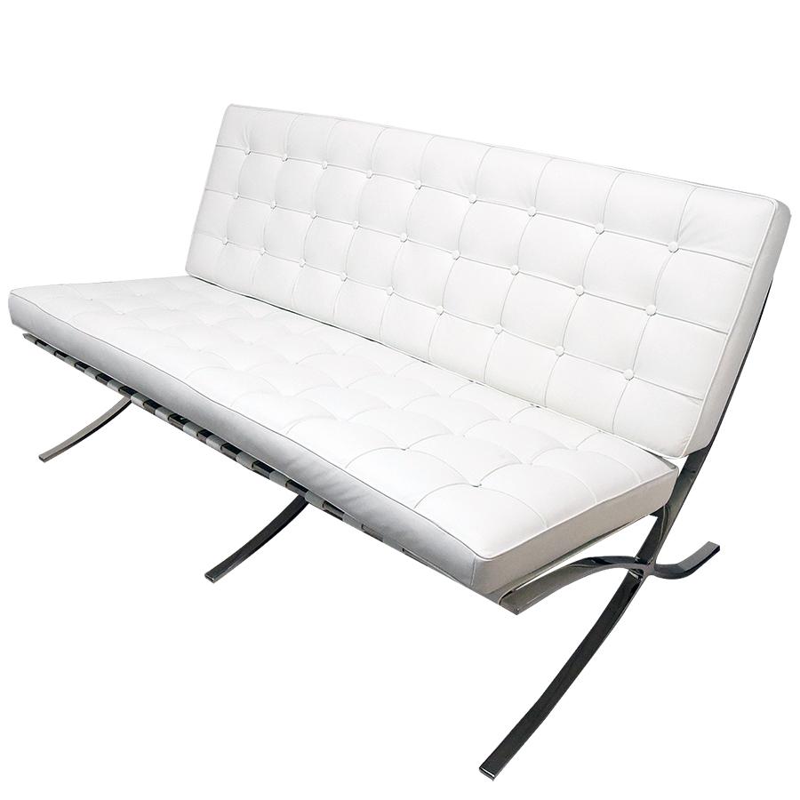 ミース・ファン・デル・ローエ バルセロナチェア 2人掛け イタリアン