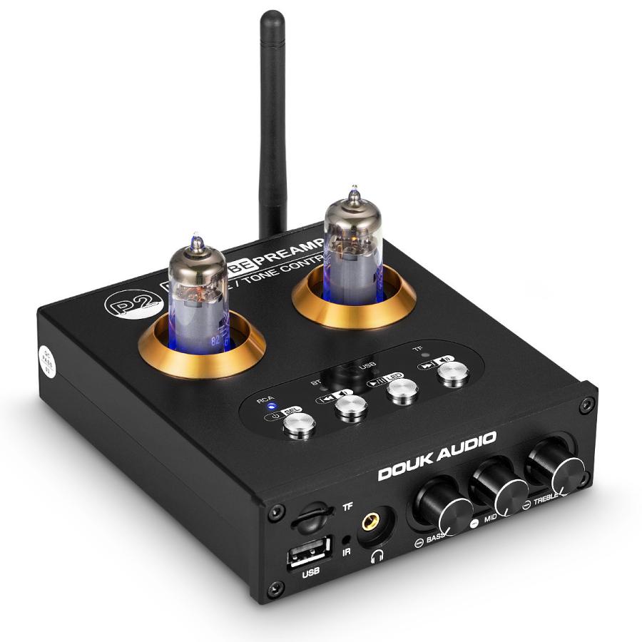 Mini Bluetooth 5.0 真空管プリアンプHiFi USB プレーヤー ステレオ