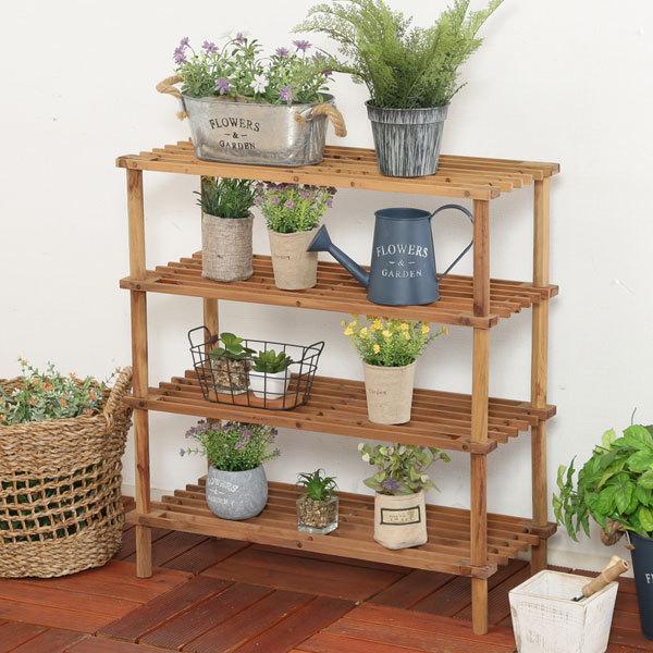 ラック 棚 木製 4段 北欧 シェルフ 収納ラック 収納棚 おしゃれ