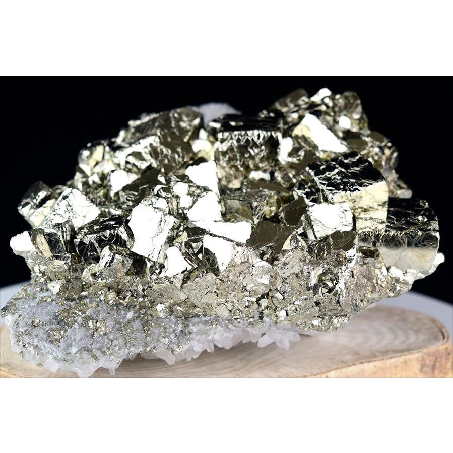 特大サイズ 水晶共生 パイライト (約6.2kg) 激レア 黄鉄鉱 クラスター