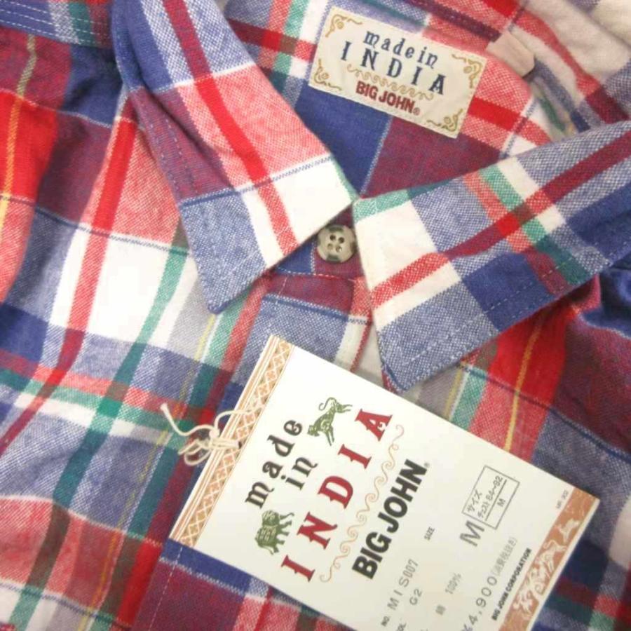 未使用品 ビッグジョン Big John タグ付き ネルシャツ 長袖 チェック
