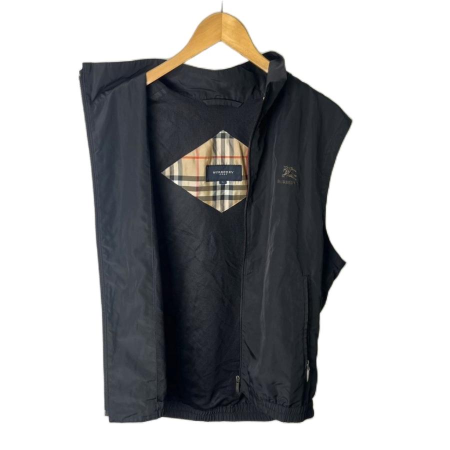 バーバリーゴルフ BURBERRY GOLF ベスト ジップアップベスト ブラック