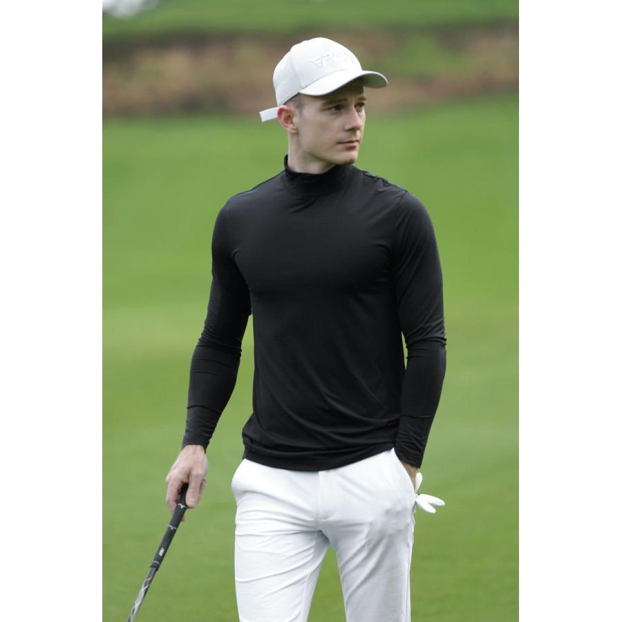 ゴルフシャツ ゴルフウェア モックネックシャツ メンズ 大きいサイズ
