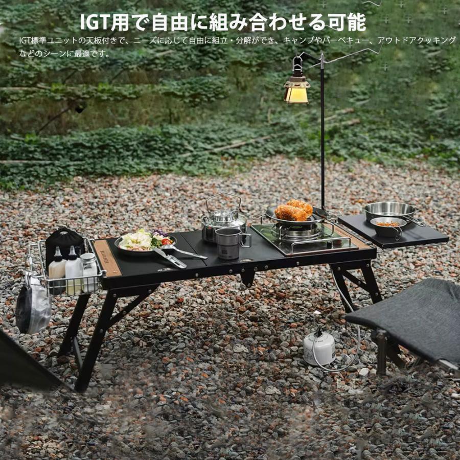 BLACKDEER IGTテーブル アルミIGTローテーブル 正方形に折り畳み