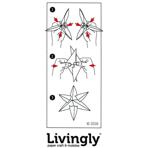 LIV モビール おしゃれ 北欧 星 スター 紙 ペーパー 大きい 大型