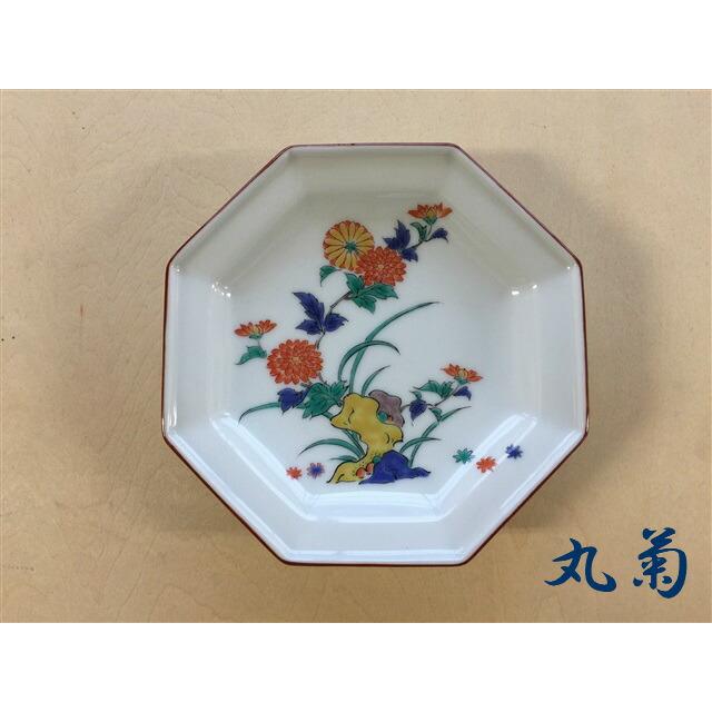 有田焼 伯父山窯 柿右衛門写4寸八角皿【小皿 12.5cm 八角形 皿