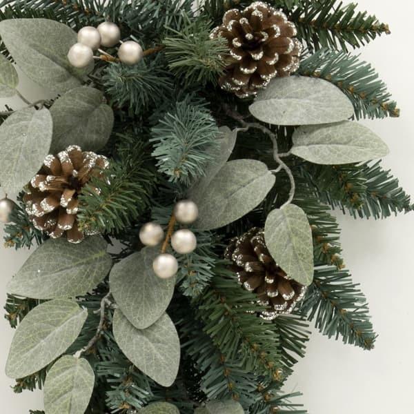 クリスマス リース とりよせ品 ミックスティアドロップ 造花