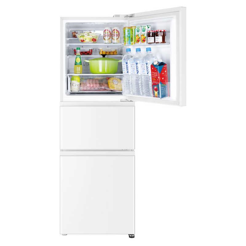 アクア AQUA 冷蔵庫 3ドア 226L 右開き 幅53cm オフホワイト AQR-23A-W