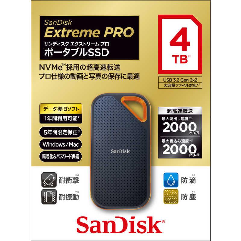 SanDisk（サンディスク） SDSSDE81-4T00-J25 外付けSSD USB-C＋USB-A