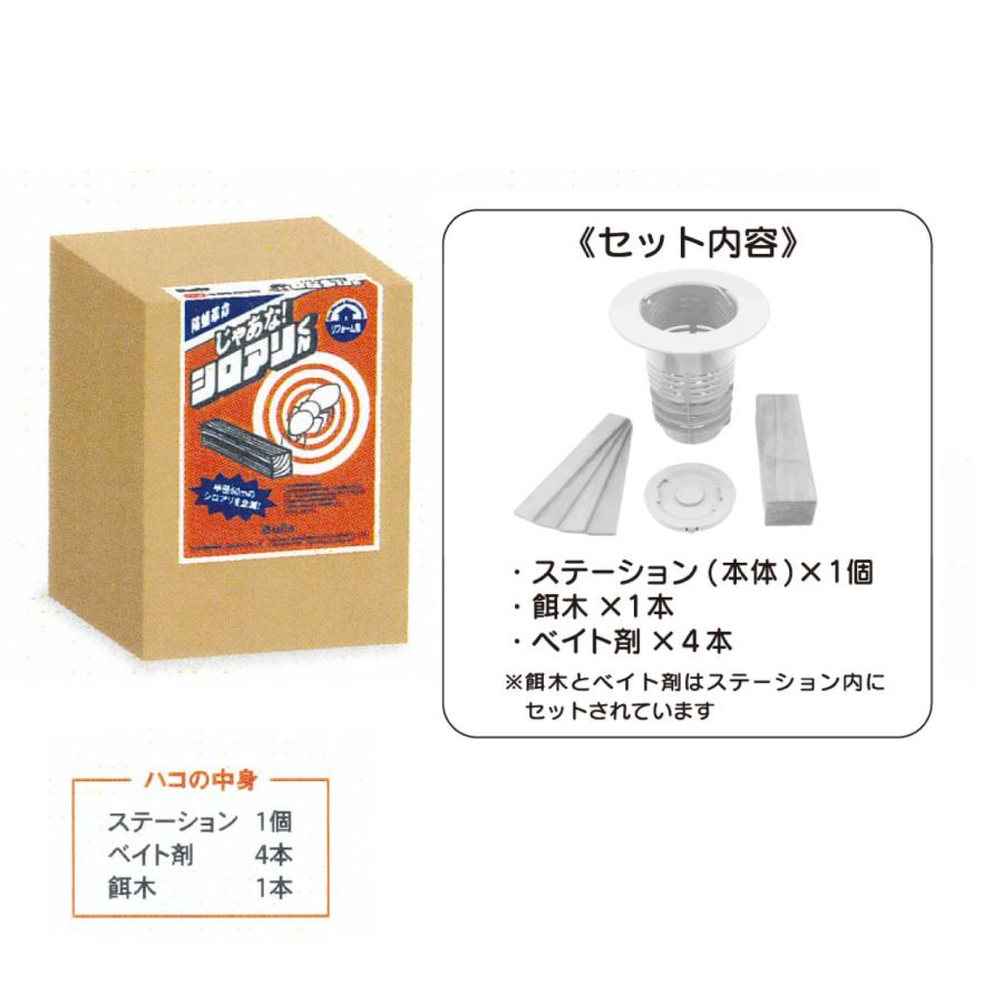 じゃあな シロアリくん シロアリ駆除 穴を掘り設置するだけのシロアリ