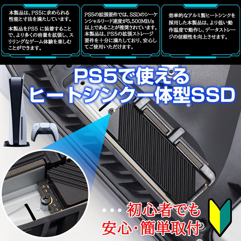 Hanye Hanye 2TB ヒートシンク搭載 NVMe SSD PCIe Gen 4x4 3D TLC PS5