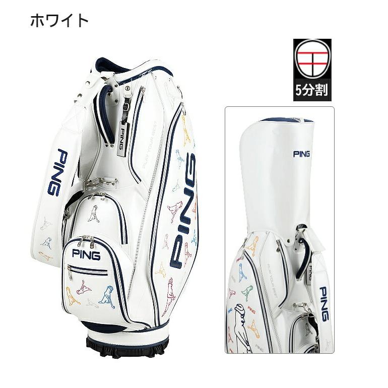 PING（ピン） キャディバッグ PING MR.PING ホワイト 9.5インチ CB