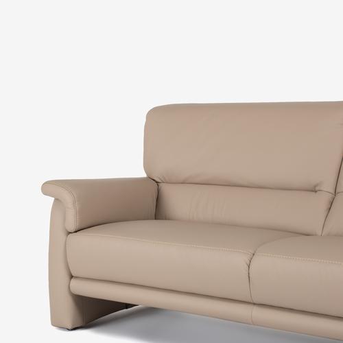 大塚家具 [3人掛] ドイツ製ソファ「ベルク」本革 総革張り#24 トープ色