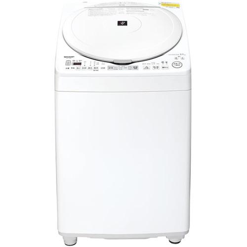 シャープ ES-TX8K-W 縦型洗濯乾燥機 (洗濯8.0kg・乾燥4.5kg