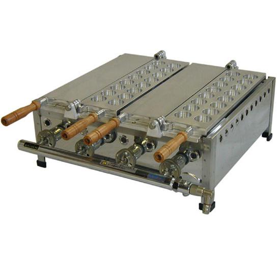 天然ガス用 片面2丁（半自動たこ焼き器）山下金物製 （送料無料