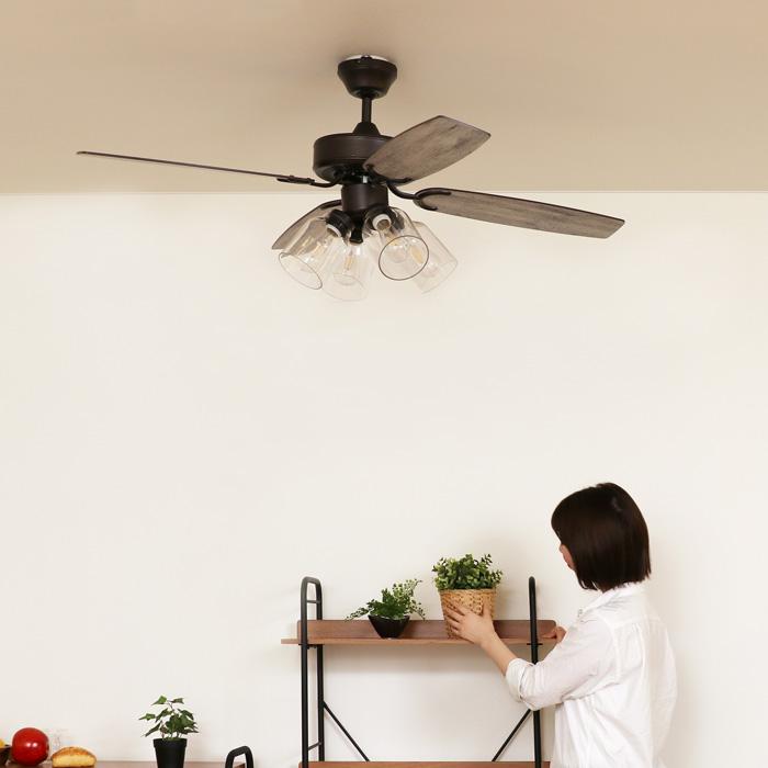 JAVALO ELF 特典付 VINTAGE Collection シーリングファン 4灯 JE-CF027