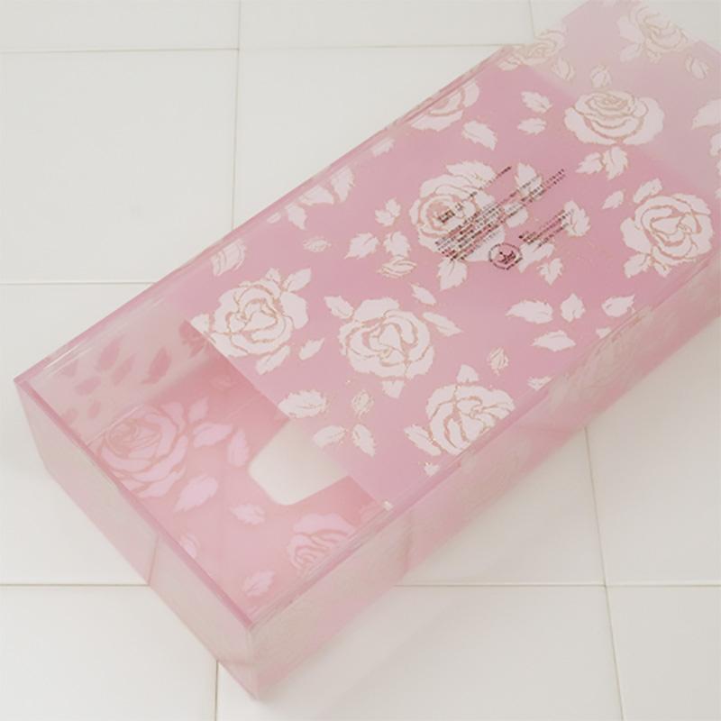 ティッシュケース おしゃれ アクリル ボックス 花柄 スウィートローズ