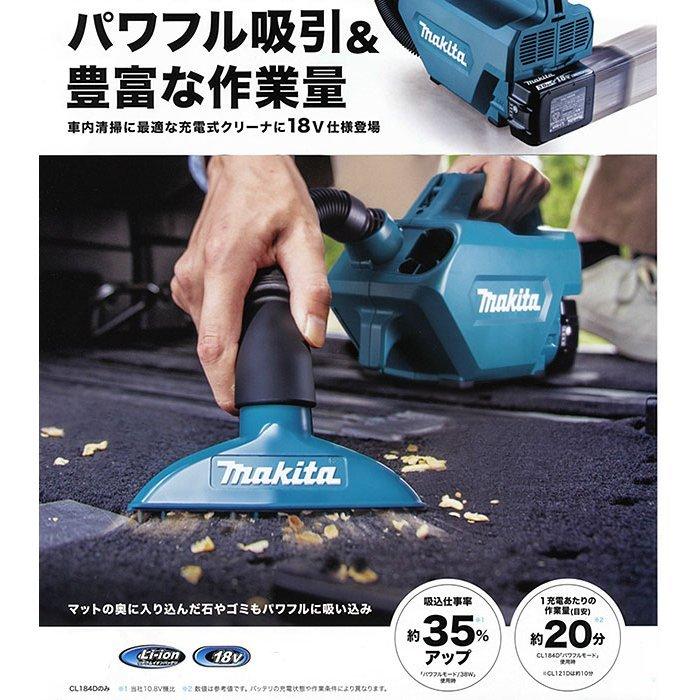 マキタ（makita） 18V 掃除機 CL184DRF 充電式クリーナー 紙パック式