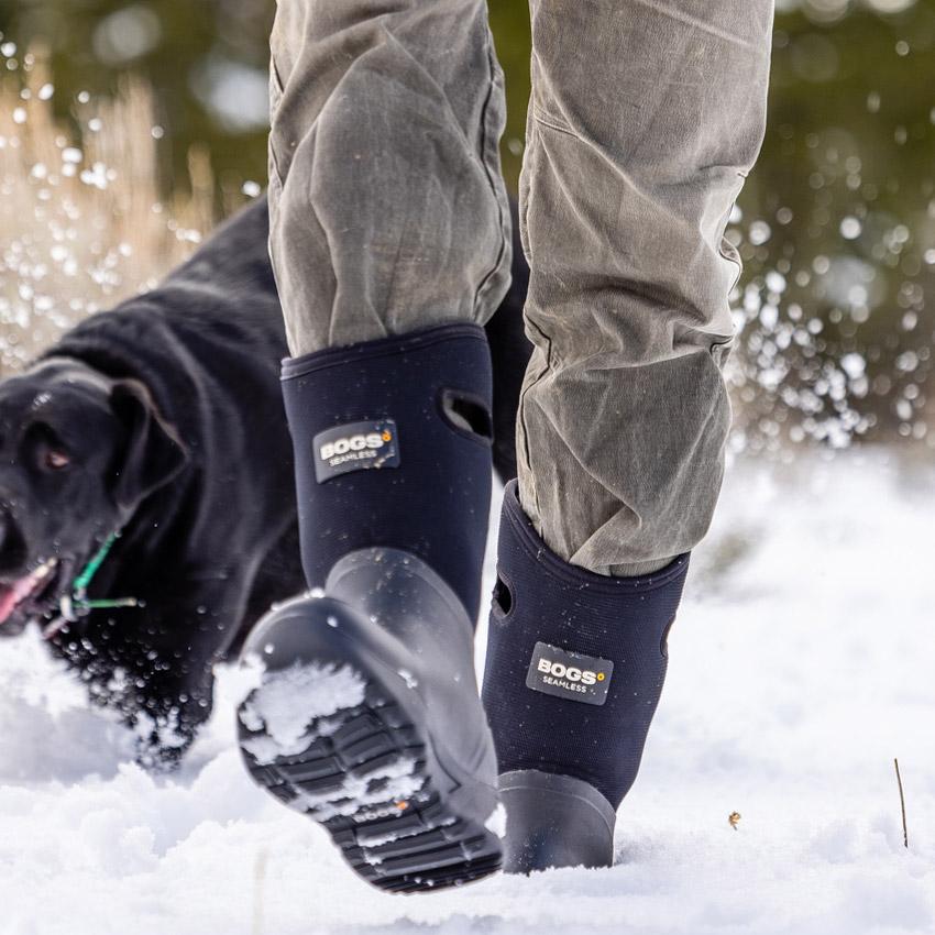 BOGS（ボグス） スノーブーツ メンズ 滑らない 防水 防滑 ロング丈 靴