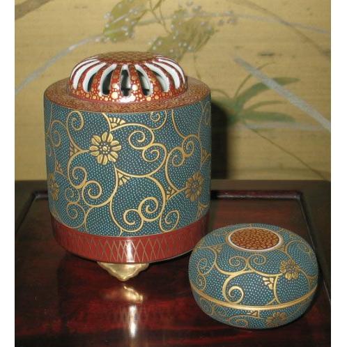 茶道具 香炉・香合 九谷焼 青粒鉄仙 洸仙作 : ZAZU&CO. - 通販 - Yahoo