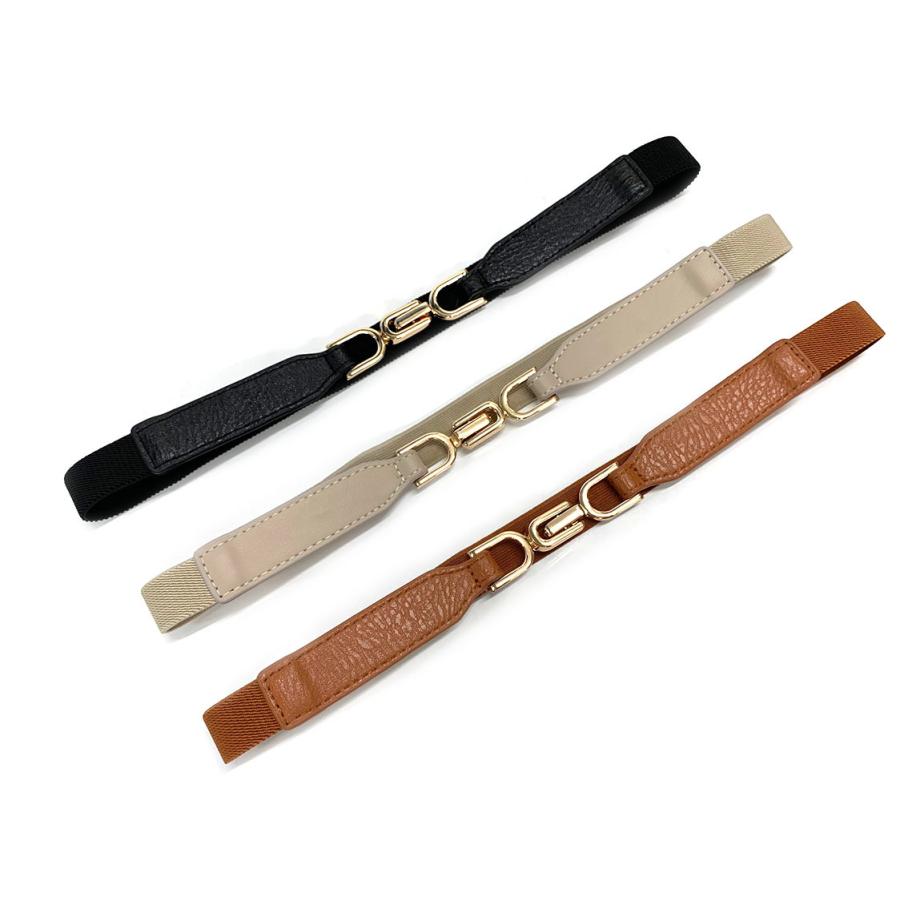 adia 細ベルト パーティ レディース ゴム フォーマル フリー のびる