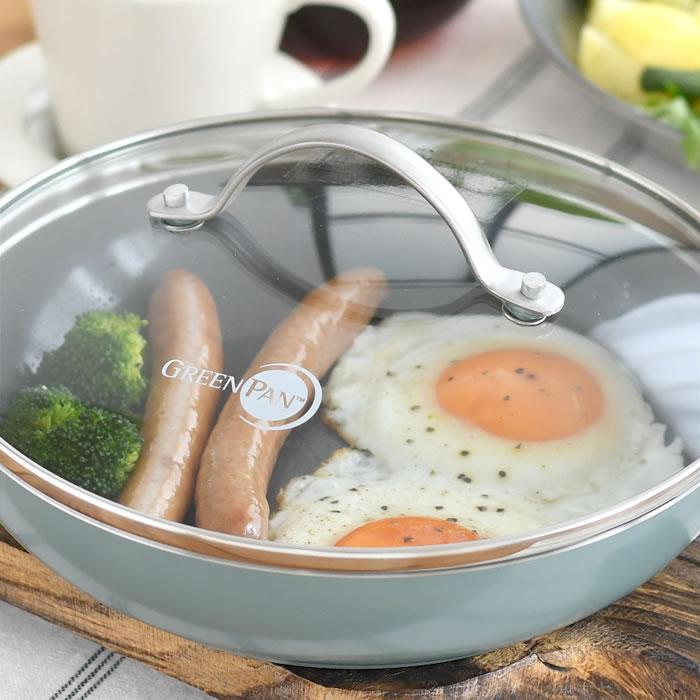 GREEN PAN（グリーンパン） フライパン 蓋 ステンレスガラス蓋 20cm